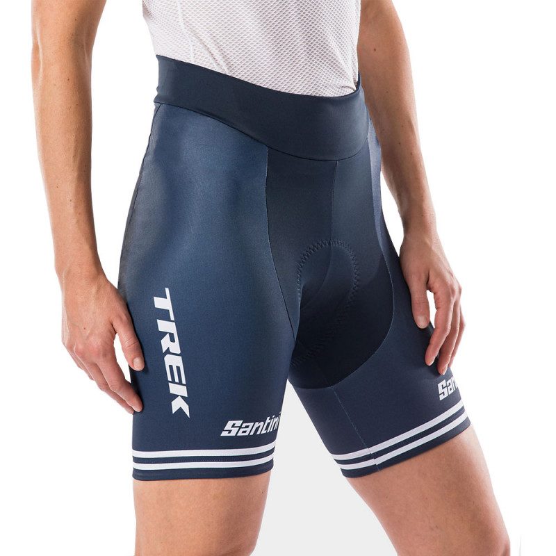 Cuissard velo court long Cuissard velo court femme Santini Trek Segafredo Team Replica 2020 Santini
