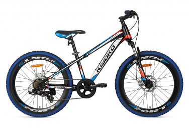 Velos Enfants Velo vtt supersuper kiyoko pour enfants 24 pouces noir bleu Supersuper