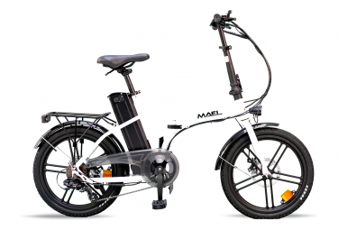 Velos Electriques Urbain Velo electrique pliable paris blanc mael bike 50 a 65km d autonomie Mael