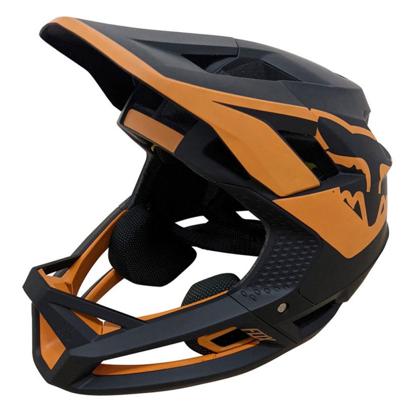 Casque VTT Casque intégral VTT Fox Proframe TUK Black Gold 2022 noir  56-58cm orange - Fox