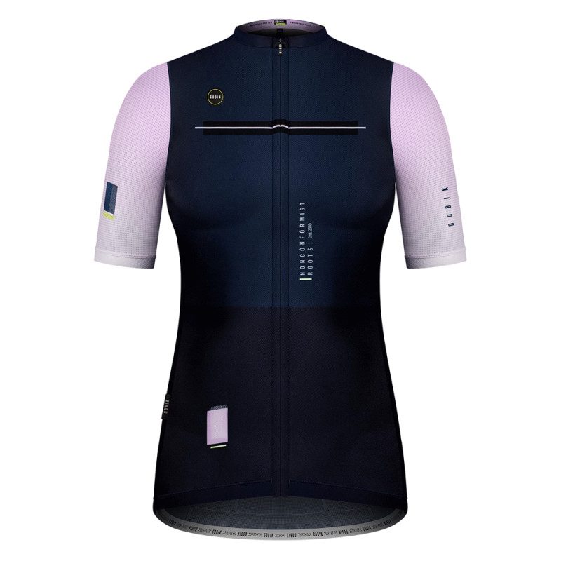 Maillot de cyclisme respirant à manches courtes pour femme